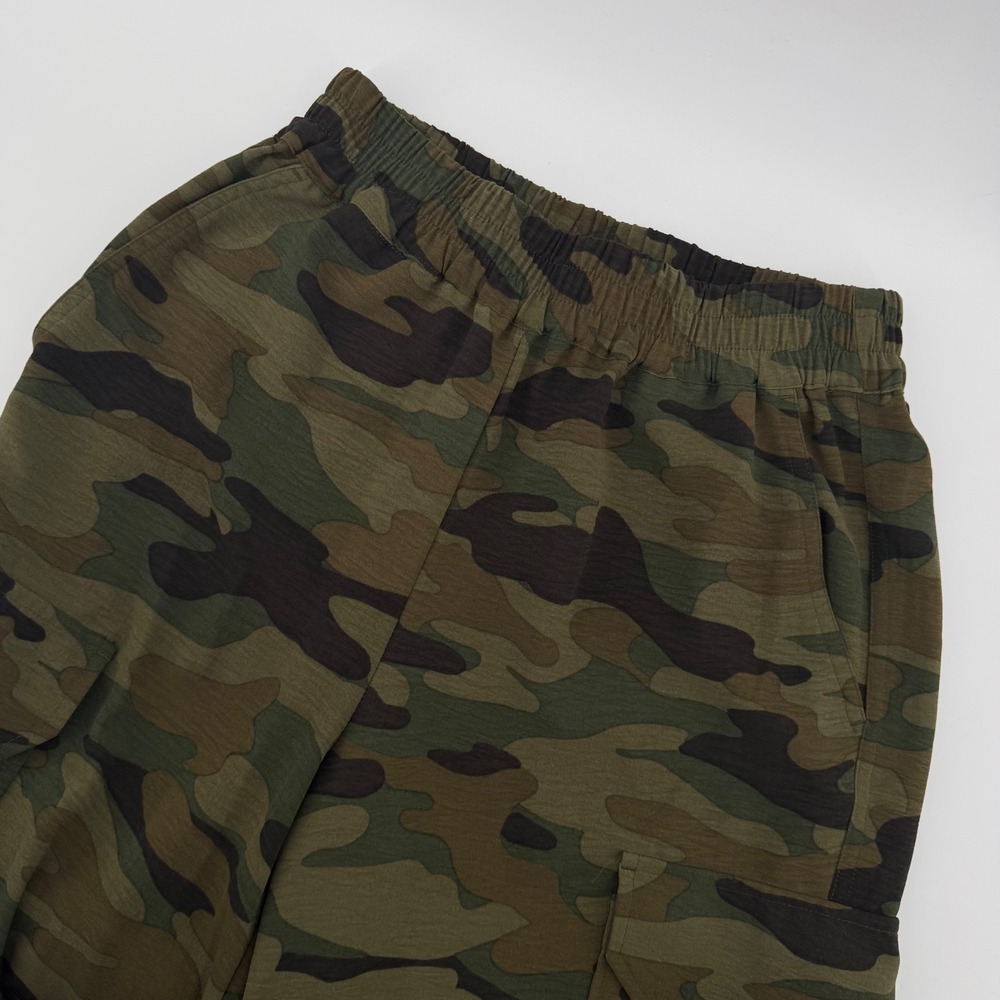 INTEMPO Camo Cargo Jogger Pants‎ Women's XS Elastic Waist Drawstring
